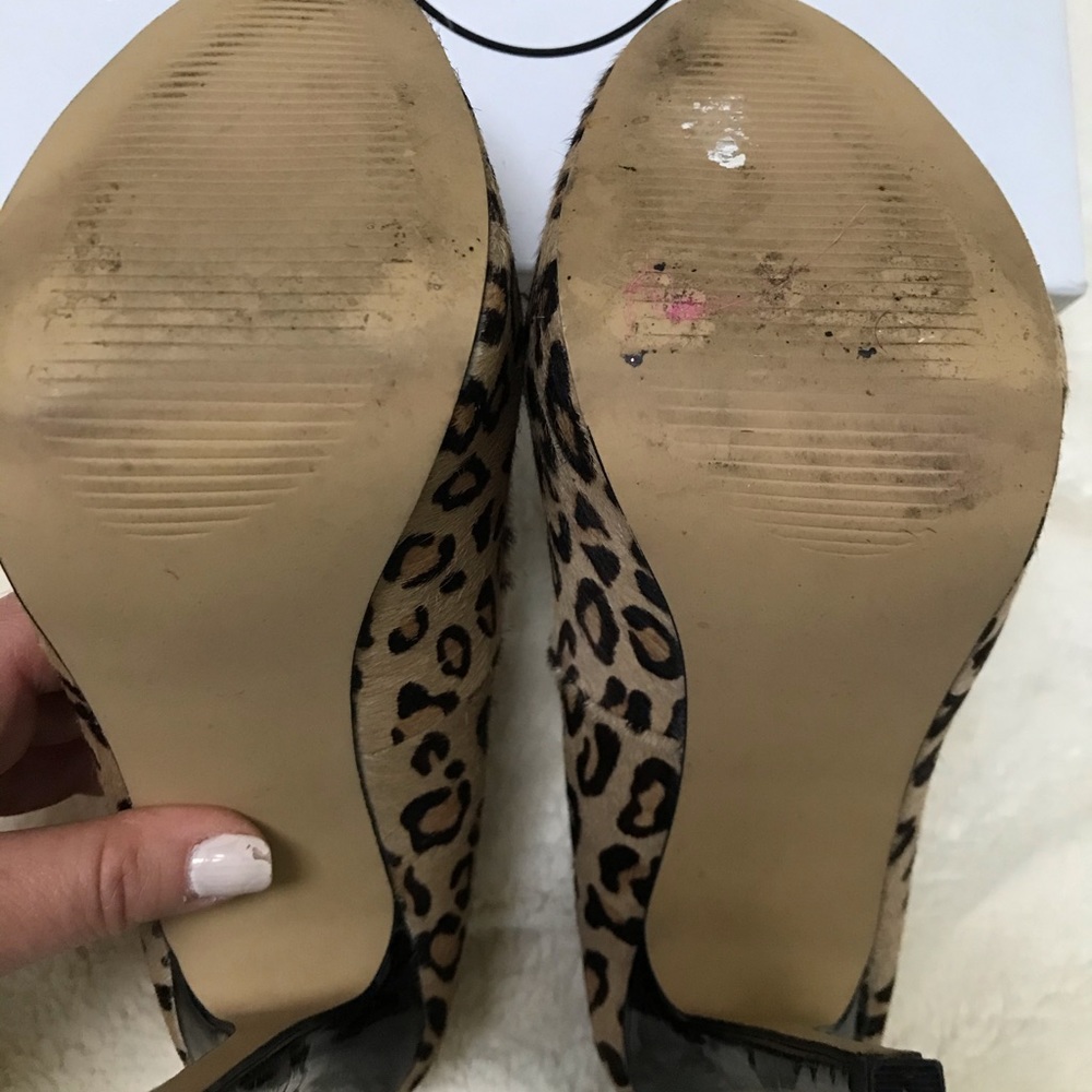 Steve Madden Calf Hair Designer Heels - Picture 5 of 6